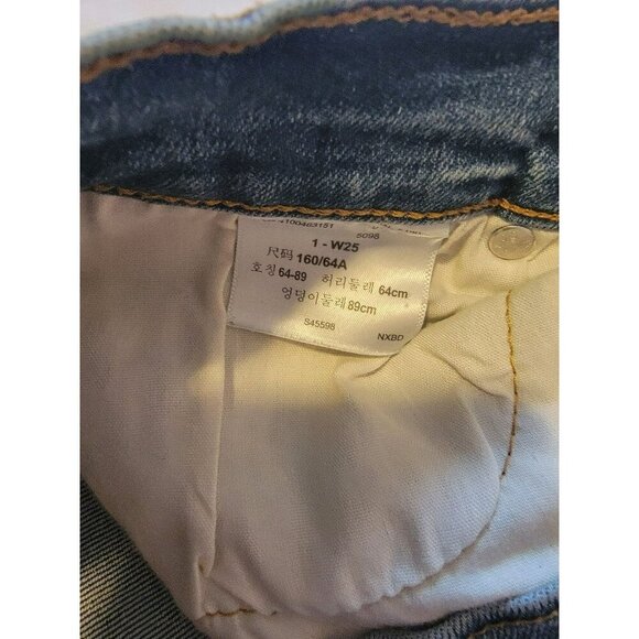 Levis Denizen Button Fly Size 1 W25 Jeans Pre-owned 27L - Picture 4 of 7